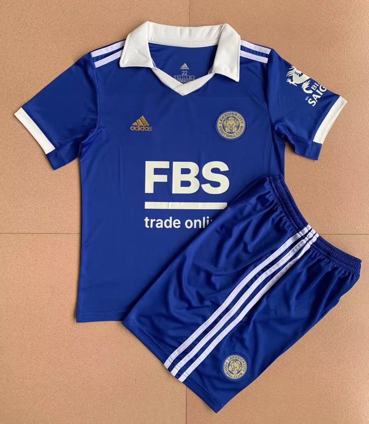 Kids-Leicester City 22/23 Home Soccer Jersey